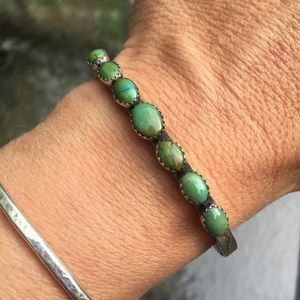 7 Stone Turquoise Cuff